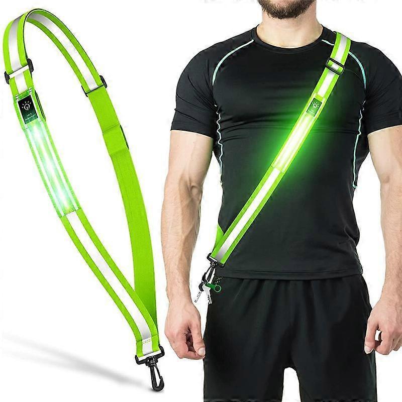 LED Reflective Belt, Rechargeable Running Gear for Walking at Night - Image 4