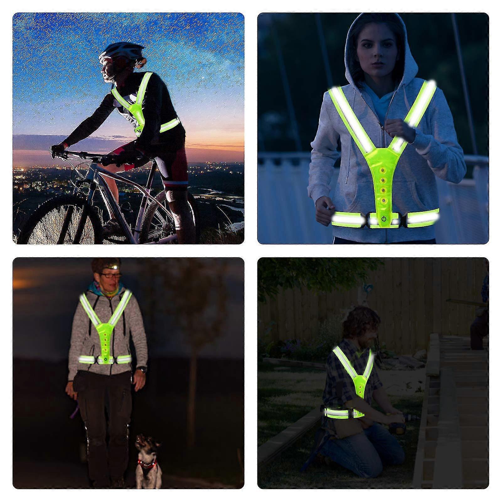 LED Reflective Sports Vest, Running Gear for Men & Women, High Visibility - Image 2