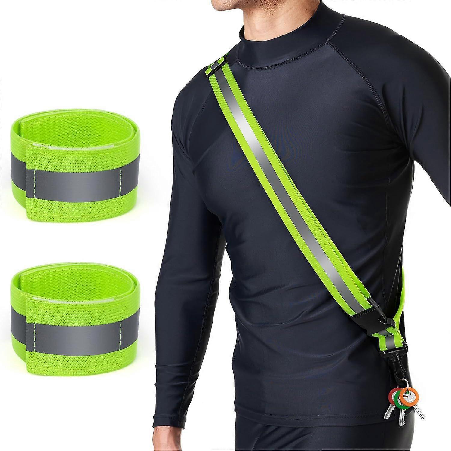 Military Reflective Belt & security Tape for Night Running, Hiking, Biking - Image 1