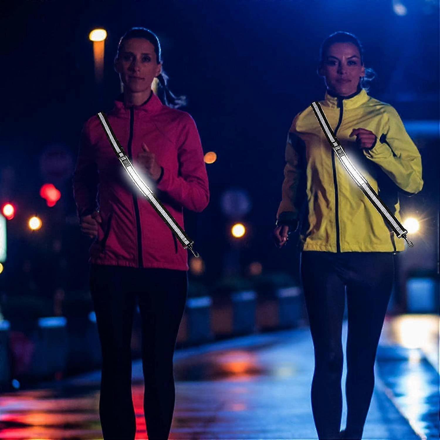 Adjustable Reflective Belt, High Visibility Gear for Running, Biking, Walking - Image 2