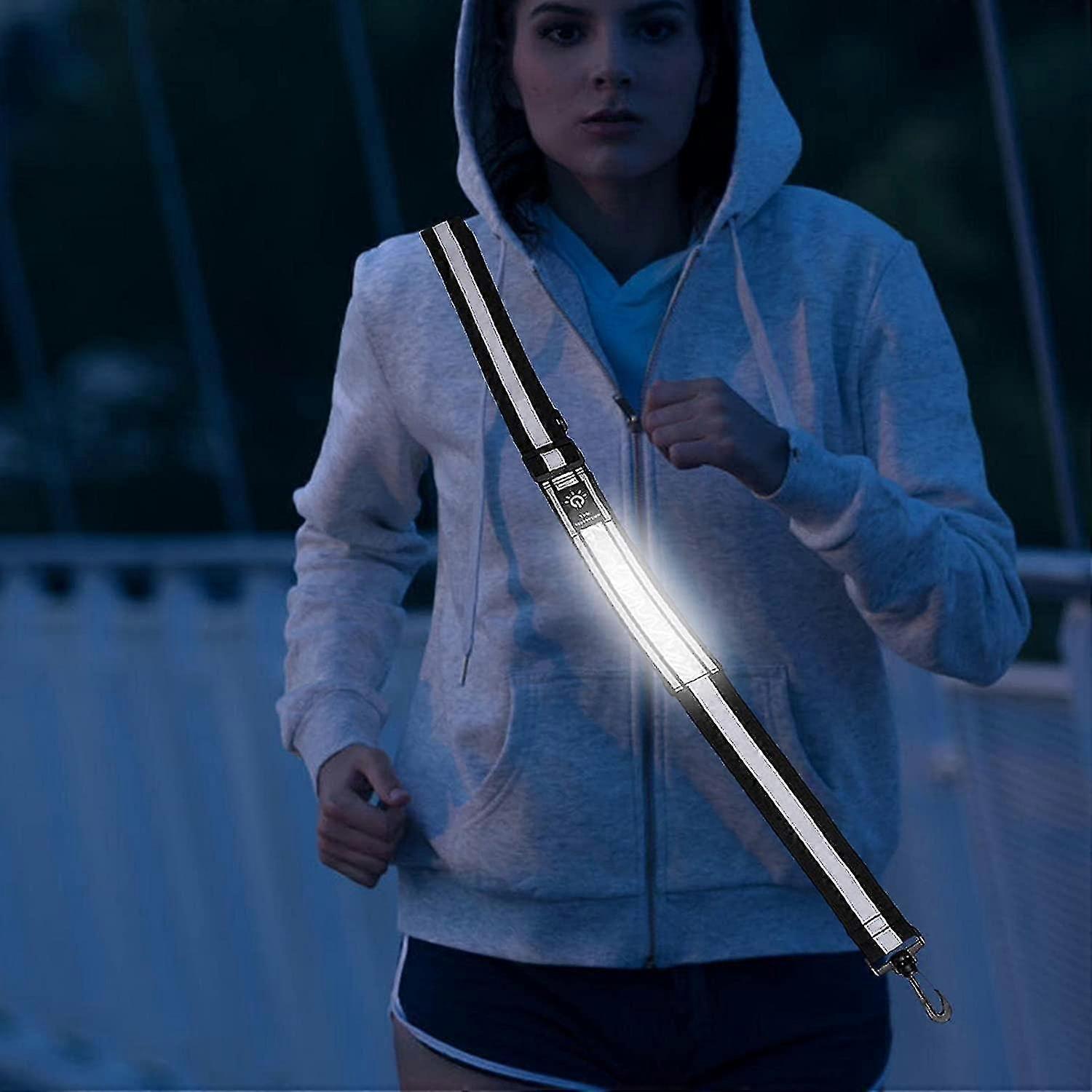 Adjustable Reflective Belt, High Visibility Gear for Running, Biking, Walking - Image 3