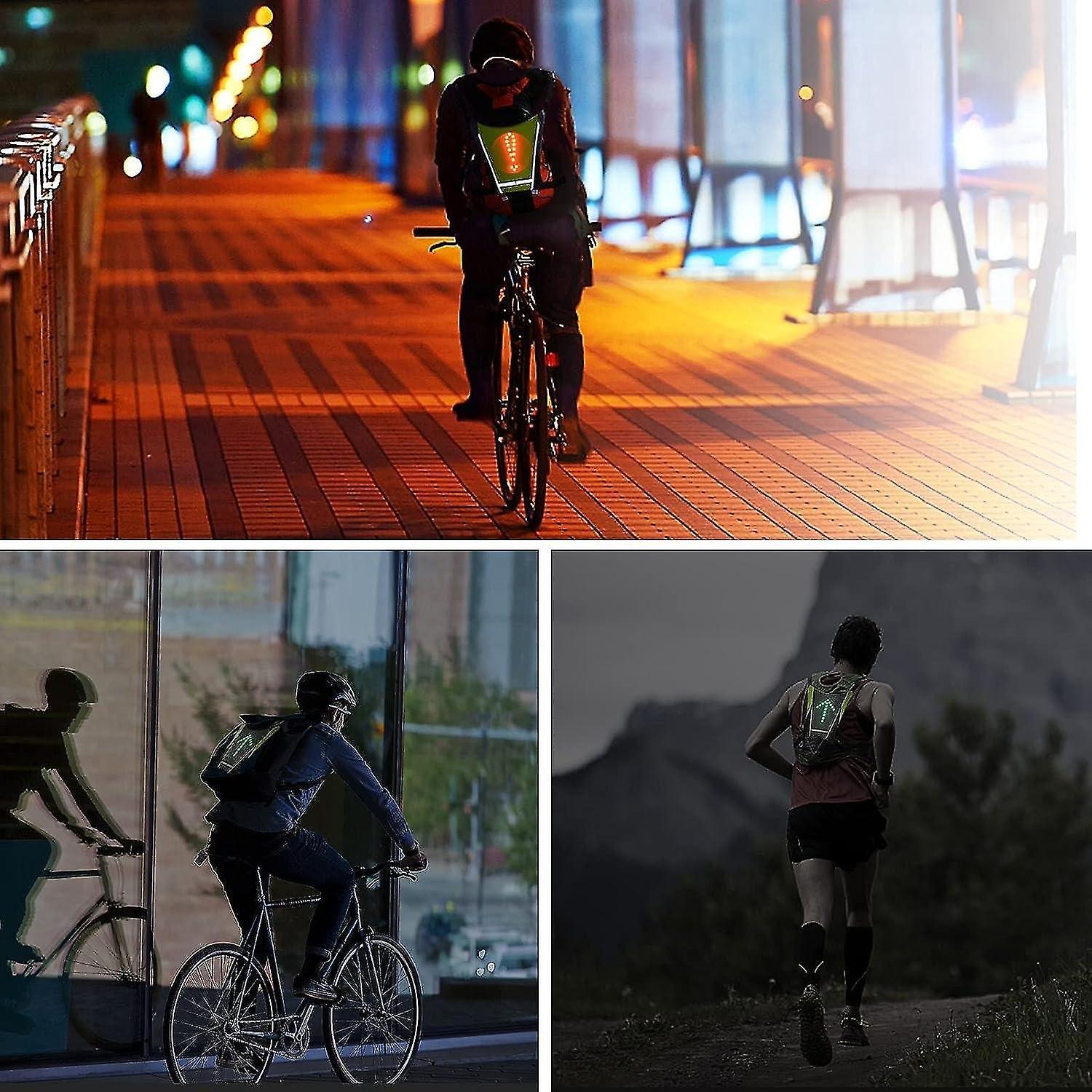 Reflective Bike Gear, Cycling Vest with Backpack Clip, USB Rechargeable Reflective Accessories - Image 5