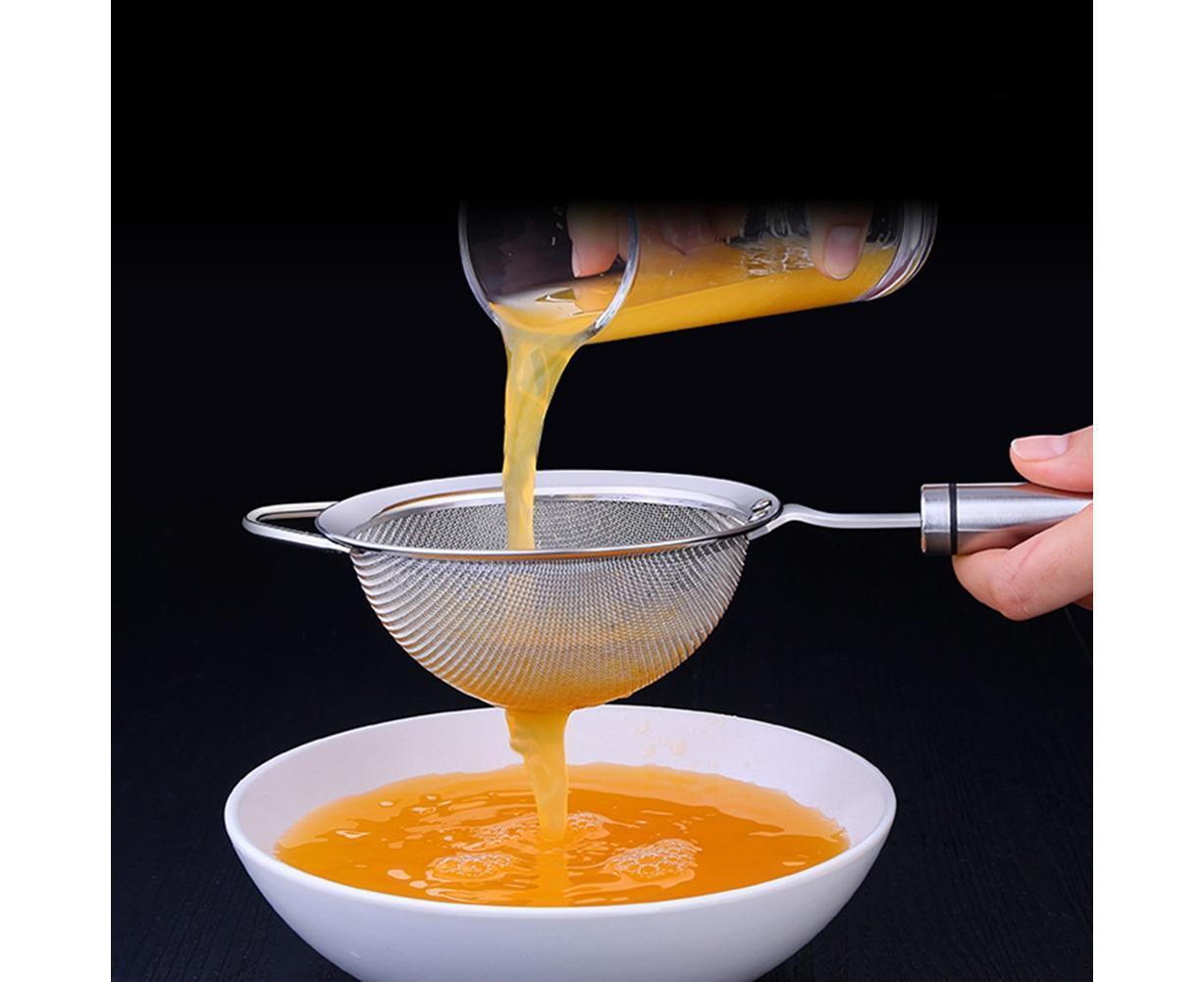 Stainless Steel Colander Long Handle Juice Soybean Milk Soup Filter Skimmer Tool-Medium - Image 4