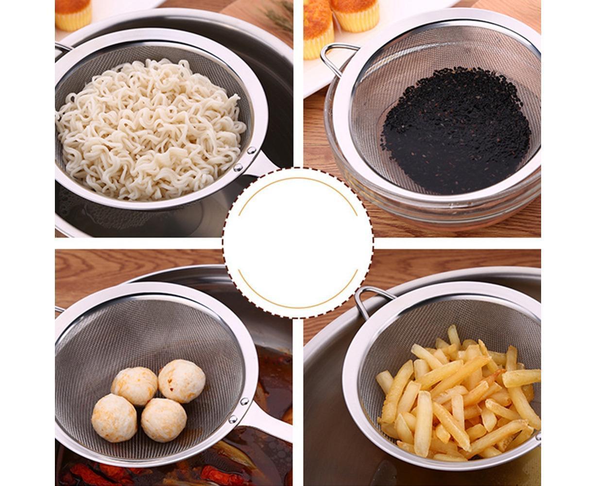 Stainless Steel Colander Long Handle Juice Soybean Milk Soup Filter Skimmer Tool-Medium - Image 5