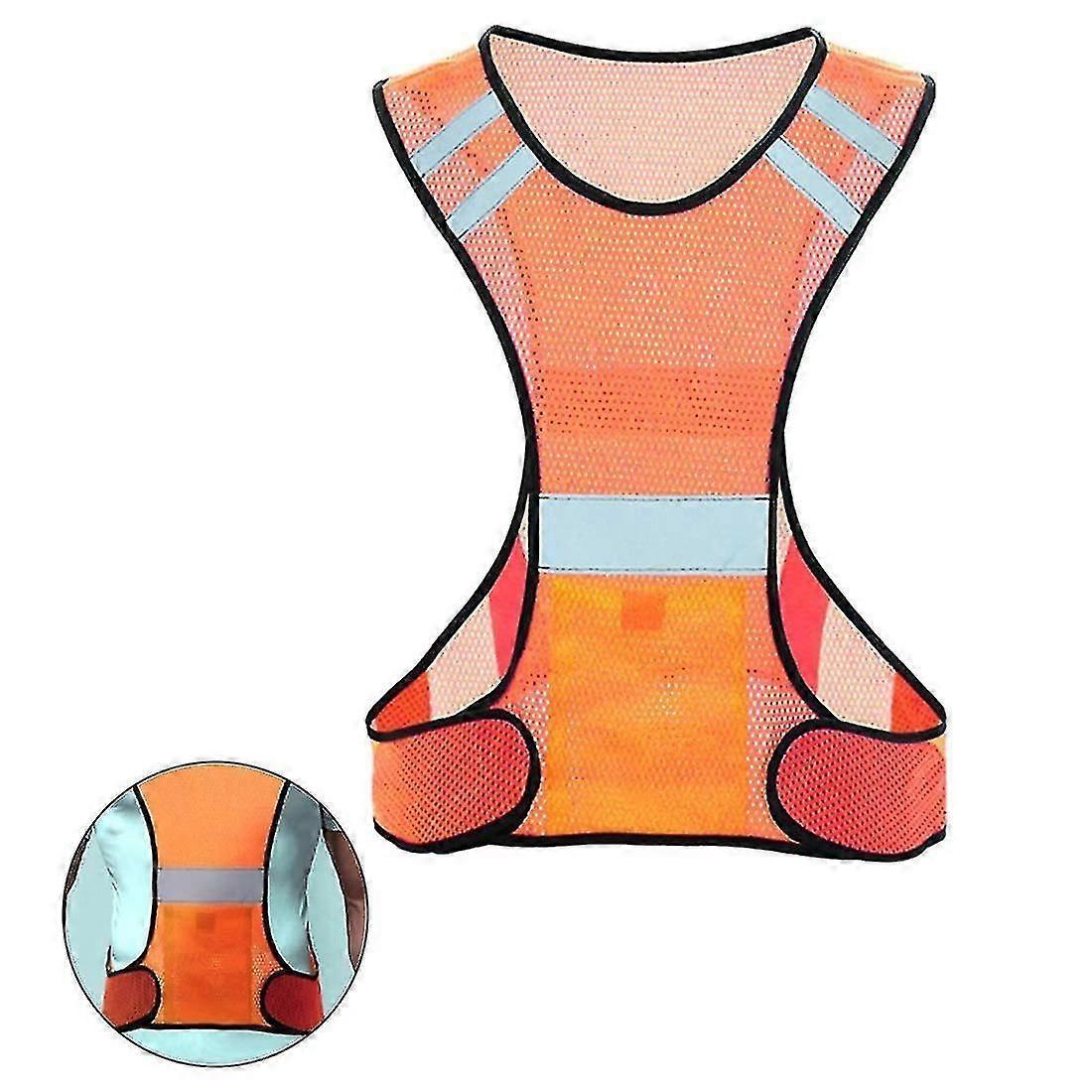 Reflective Vest with Pocket, High Visibility Gear for Running, Cycling, Dog Walking, Adults - Image 1