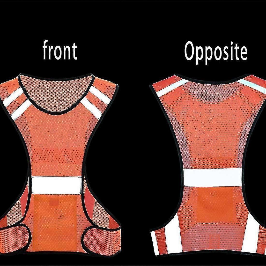 Reflective Vest with Pocket, High Visibility Gear for Running, Cycling, Dog Walking, Adults - Image 2