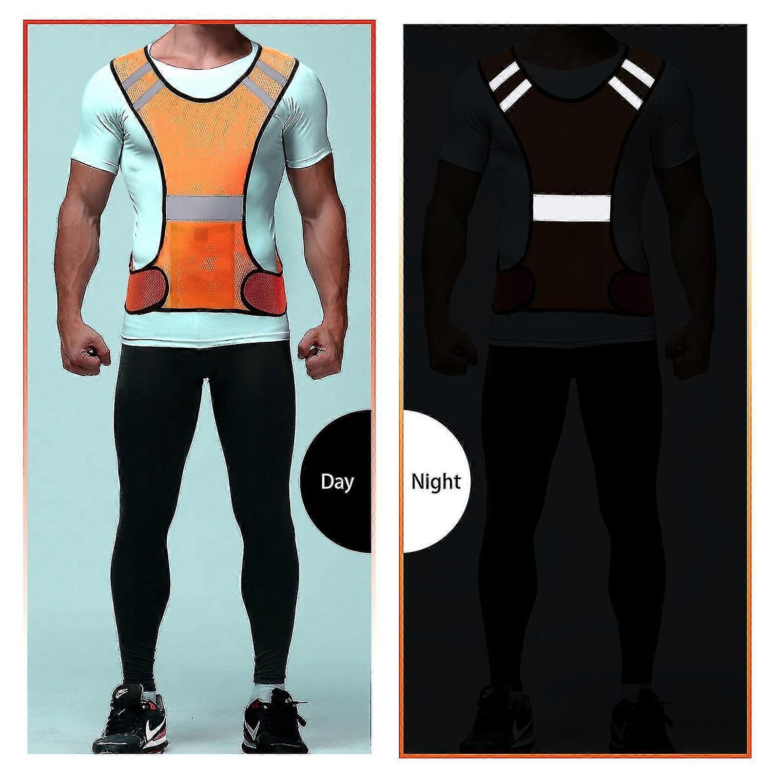 Reflective Vest with Pocket, High Visibility Gear for Running, Cycling, Dog Walking, Adults - Image 3