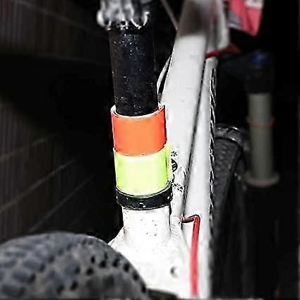 4pcs Reflective Tape Bands, 30cm Orange Wrist & Leg Straps for Night Running or Cycling - Image 5