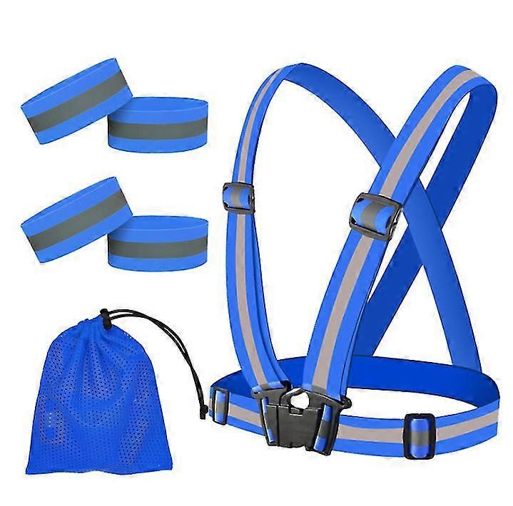 2 Set Reflective Vest for Night Running, Outdoor High Visibility security Vest Gear - Image 2