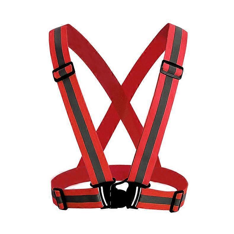 Adjustable Reflective Running Vest Gear, High Visibility security Belts for Night Activities - Image 1