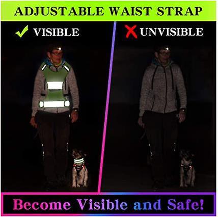Reflective Running Vest Gear, Lightweight and Comfortable High Visibility security Vest - Image 3