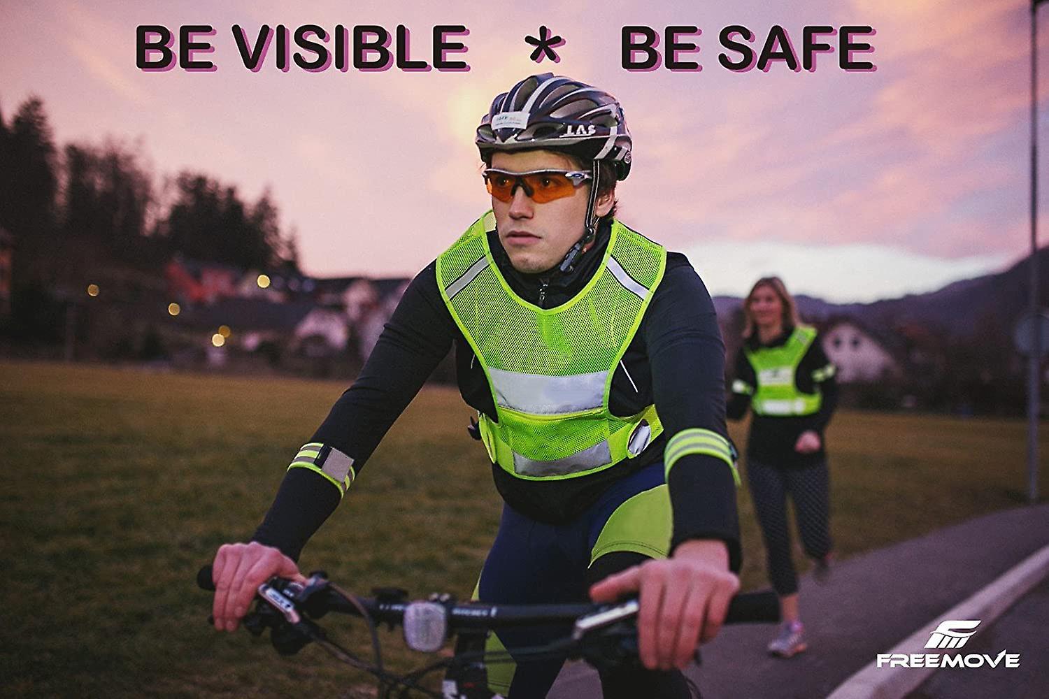 Reflective Running Vest Gear, Lightweight and Comfortable High Visibility security Vest - Image 5