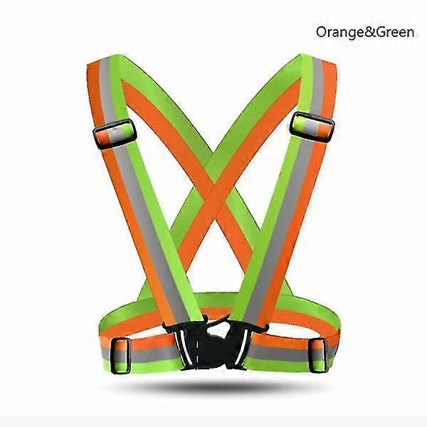 High Visibility Reflective Strap Vest, Adjustable Running Gear for Night Runners - Image 1