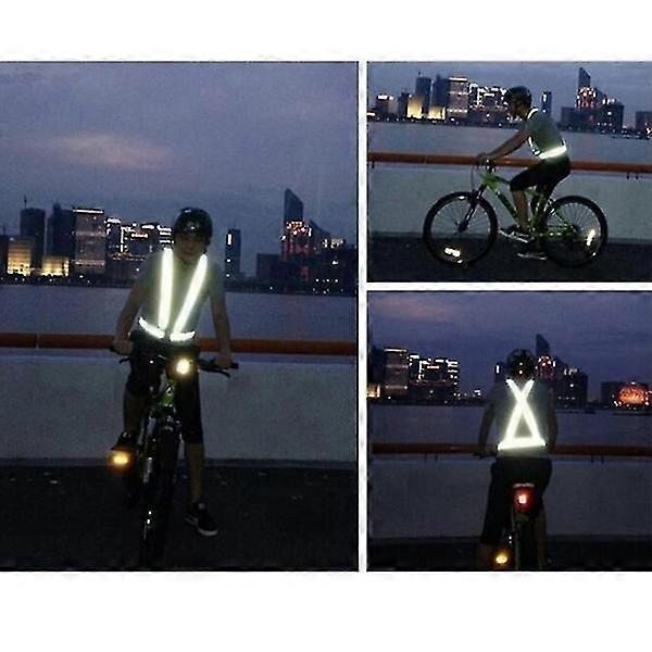 High Visibility Reflective Strap Vest, Adjustable Running Gear for Night Runners - Image 2
