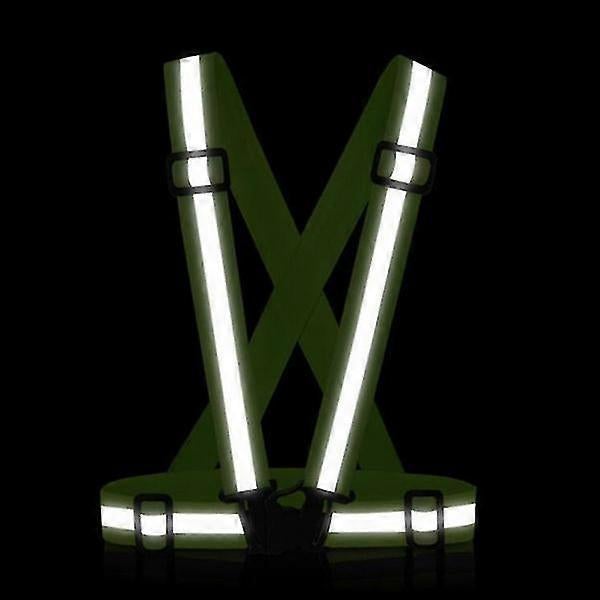 High Visibility Reflective Strap Vest, Adjustable Running Gear for Night Runners - Image 3