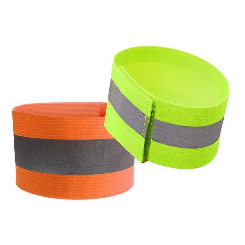 4pcs Reflective Armband Bands, Bike & Running security Gear, High Visibility Wrist Straps - Image 1