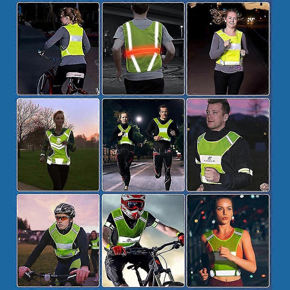 Reflective Running Vest, security Night Gear for Men and Women Walking or Jogging - Image 5