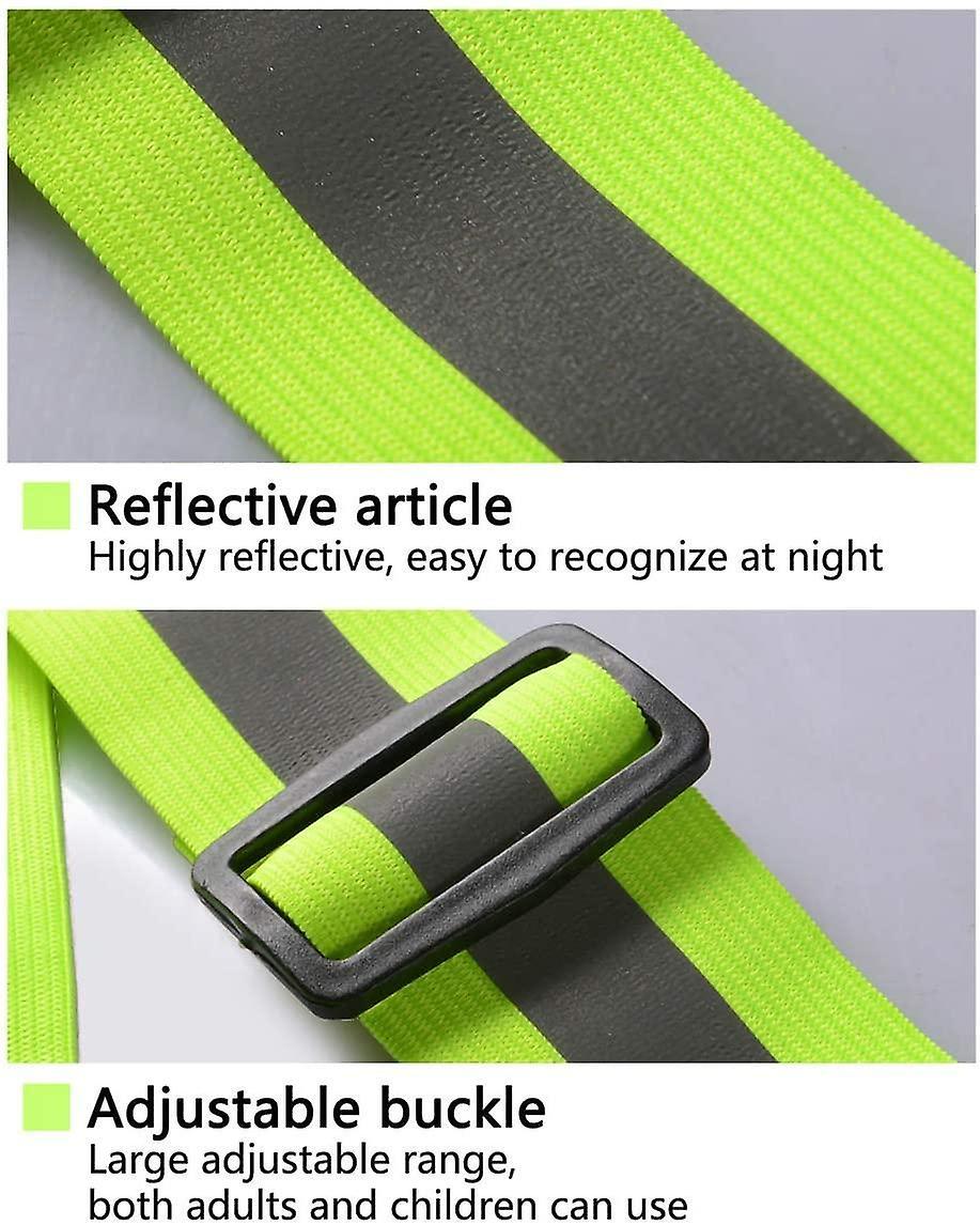 Reflective security Vest, Adjustable Reflector Gear Strap for Running and Cycling - Image 2