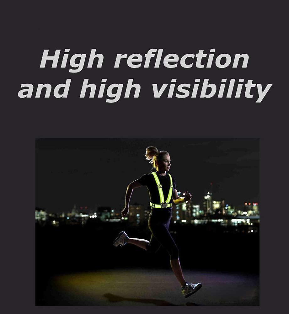 Reflective security Vest, Adjustable Reflector Gear Strap for Running and Cycling - Image 4
