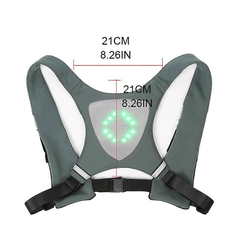 LED Running Vest, Reflective Night Gear with Adjustable Waist & Shoulder Straps - Image 4