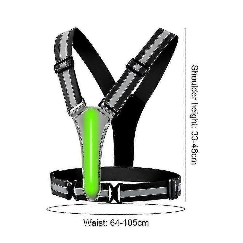 Light Up Reflective Running Vest, Night security Gear for Jogging & Walking - Image 2