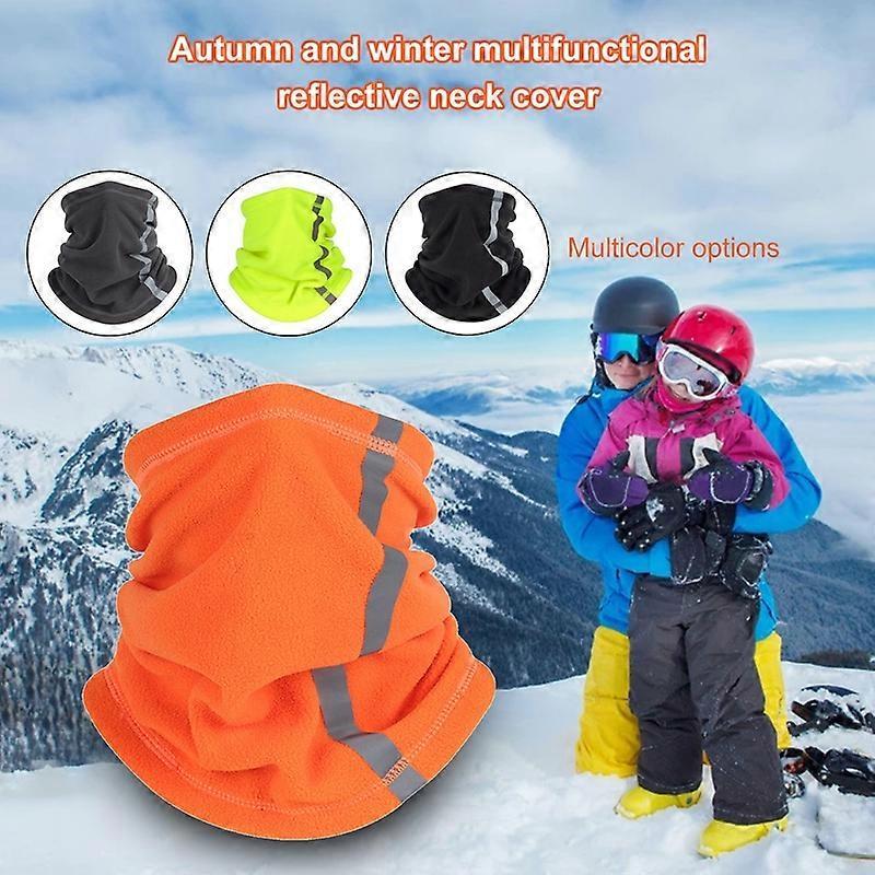Reflective Neck Gaiter, Cold-Proof Breathable Neck Gear with Strip for Cycling - Image 2