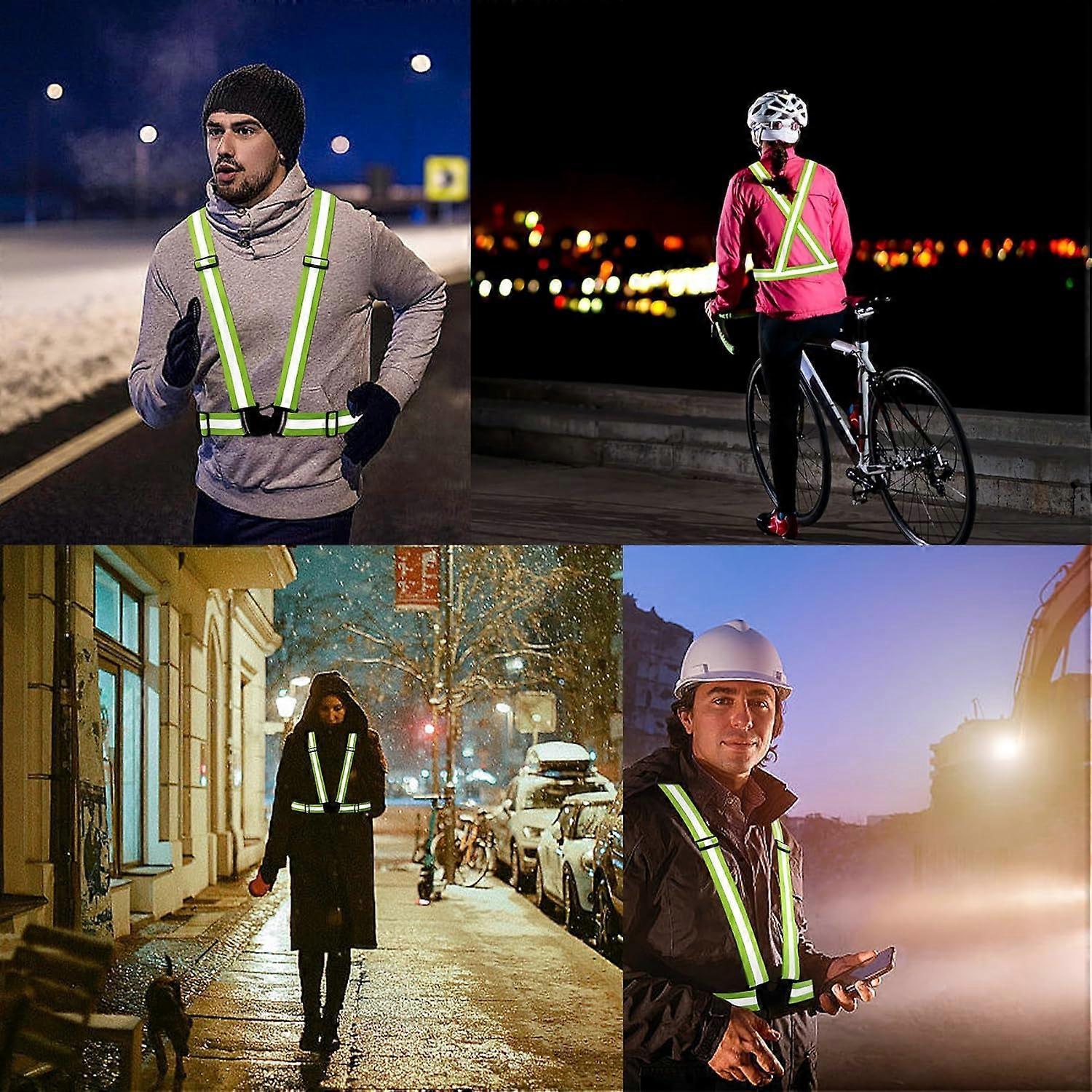 10 Pack Reflective Vests, Adjustable High Visibility security Gear for Men, Women & Babies - Image 5