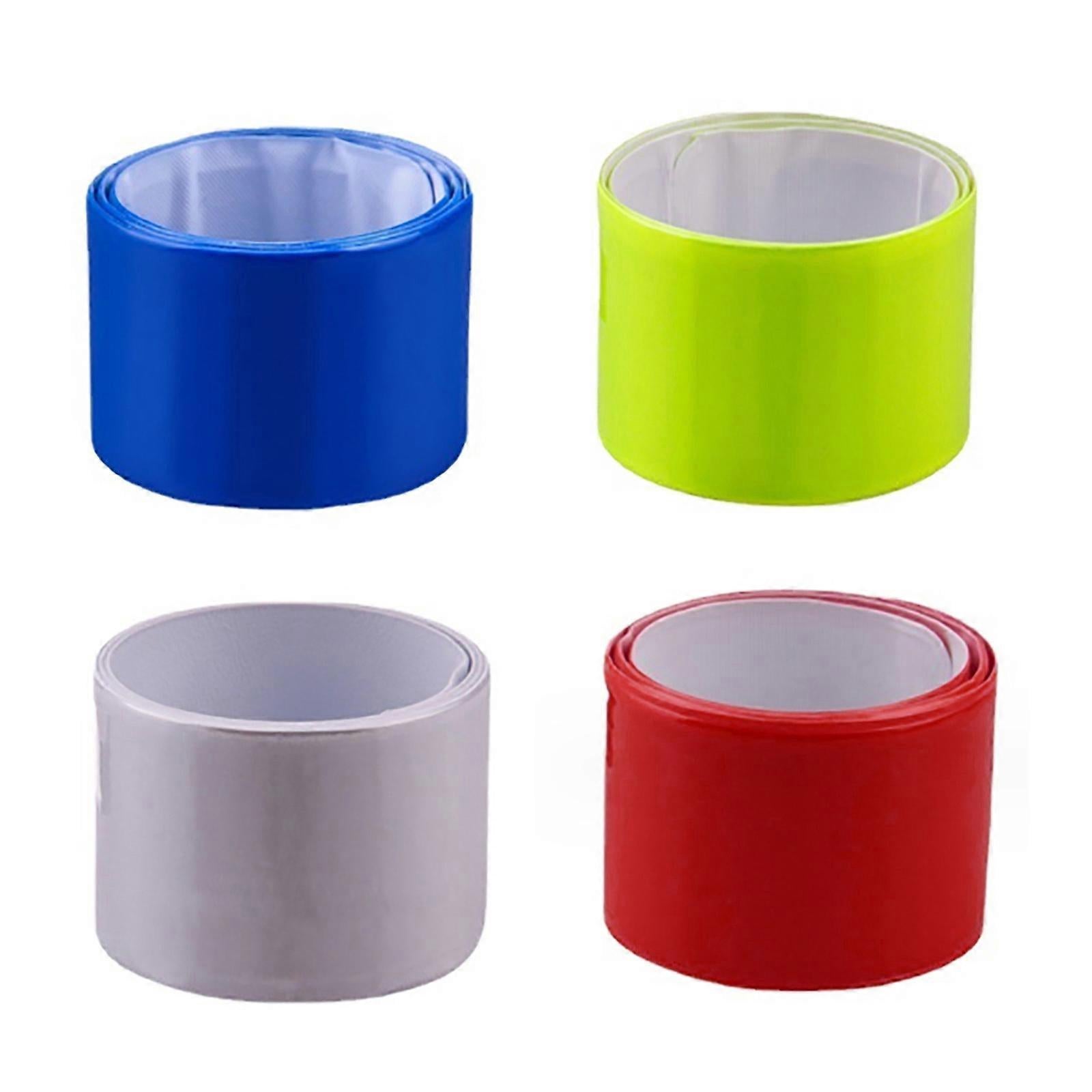 Reflective Armbands, High Visibility security Gear Wrist & Ankle Straps - 4 Pack White - Image 5