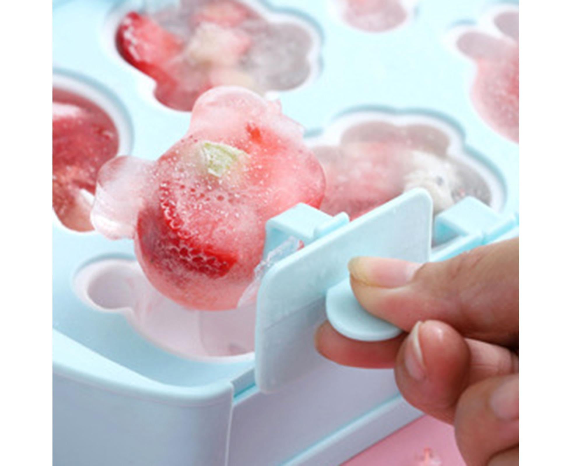 Multi Color Ice Cream Mould Grid DIY Cute Cube Tray-Blue - Image 2