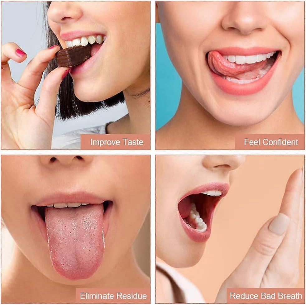 2PCS Stainless Steel Tongue Scrapers, Tongue Cleaner for Bad Breath - Silver - Image 4