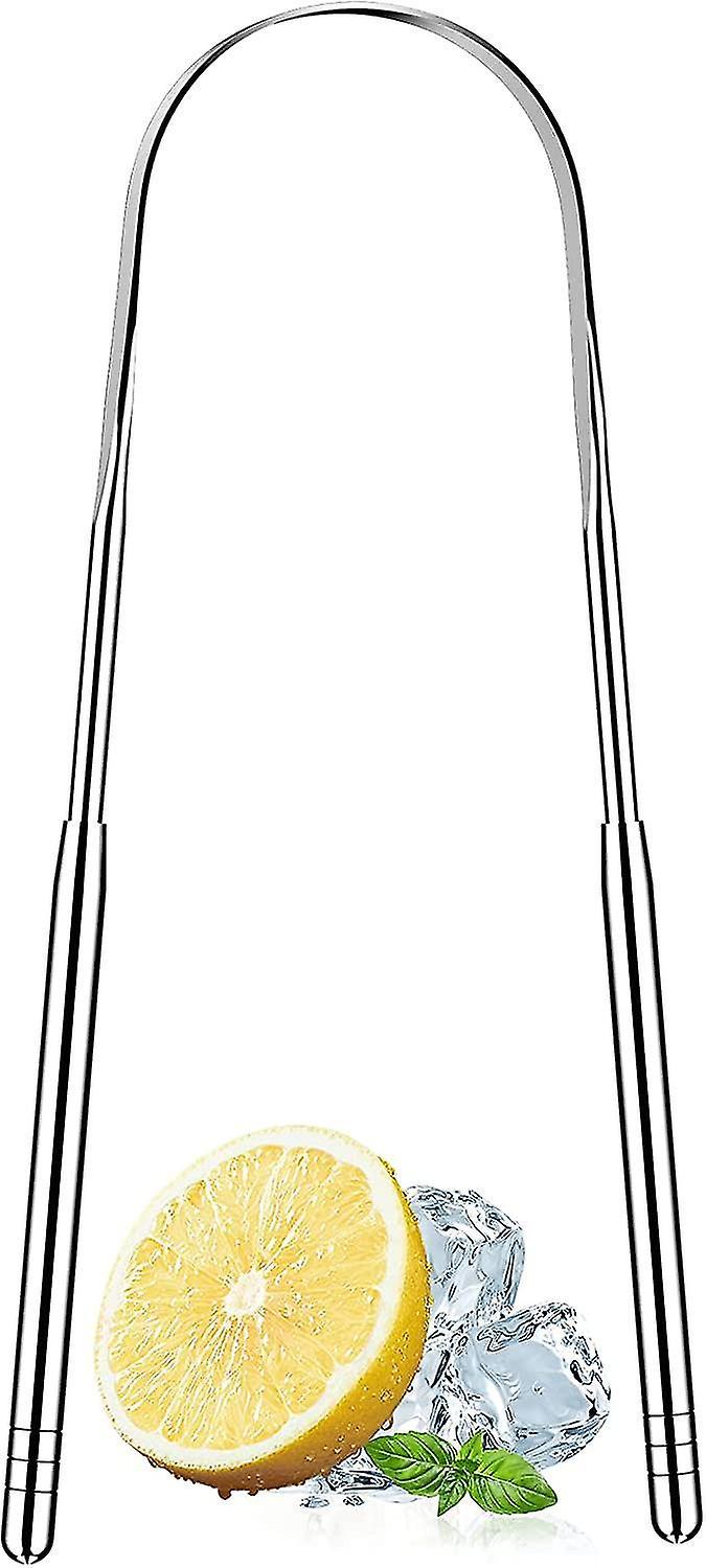 Copper Tongue Scraper, U-Shaped Metal Tongue Cleaner for Adults - Stainless Tip - Image 1