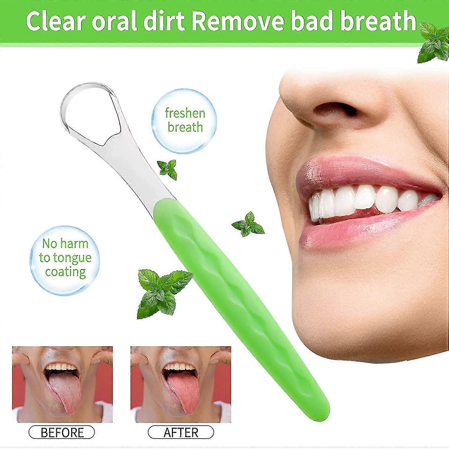 Tongue Scraper Cleaner, Stainless Steel Tongue Cleaner for Adults & Babies - Image 4