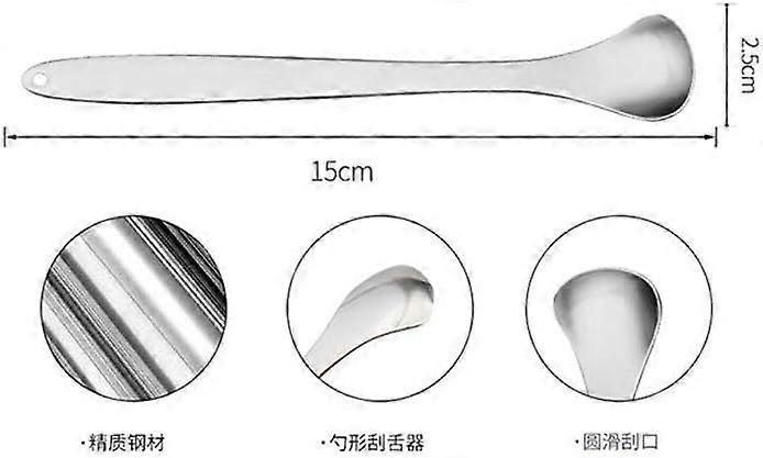 3PCS Practical Stainless Tongue Scrapers, Metal Tongue Cleaner for Oral Hygiene - Image 3