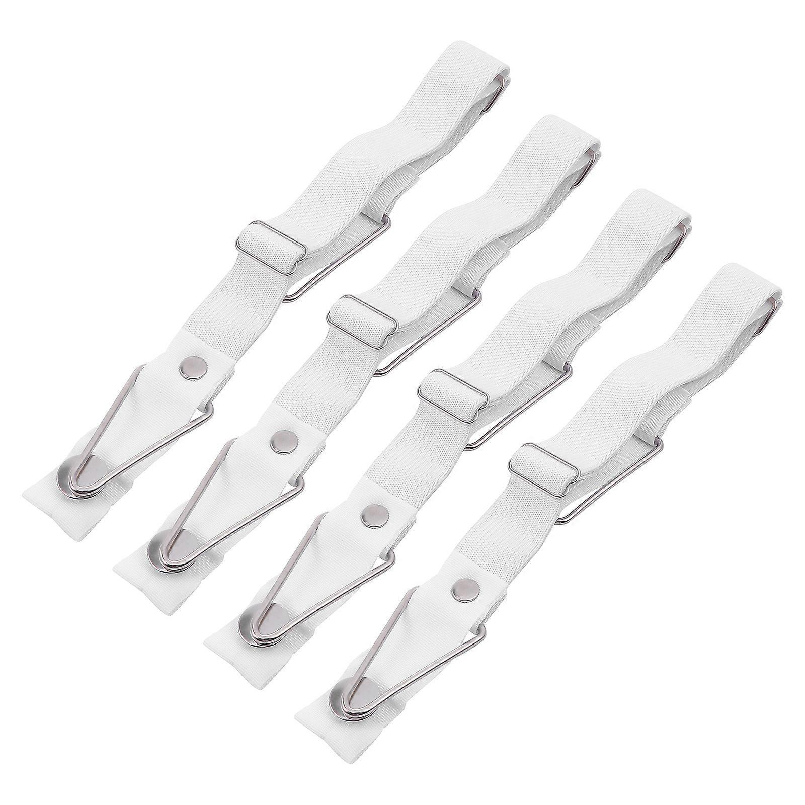 4PCS Adjustable Bed Sheet Holder Clips, Corner Fasteners and Grippers for Fitted Sheets - Image 1
