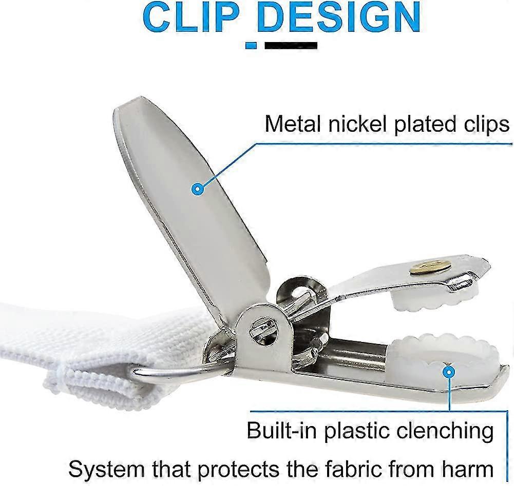4PCS Bed Sheet Holder Clips, Adjustable Sheet Attachment Belts for Bedding - Image 3