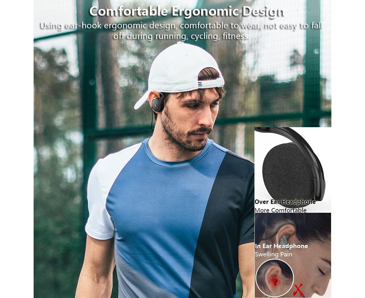 Wireless Sports Bluetooth Earphones,Foldable Lightweight Headphones - Image 4