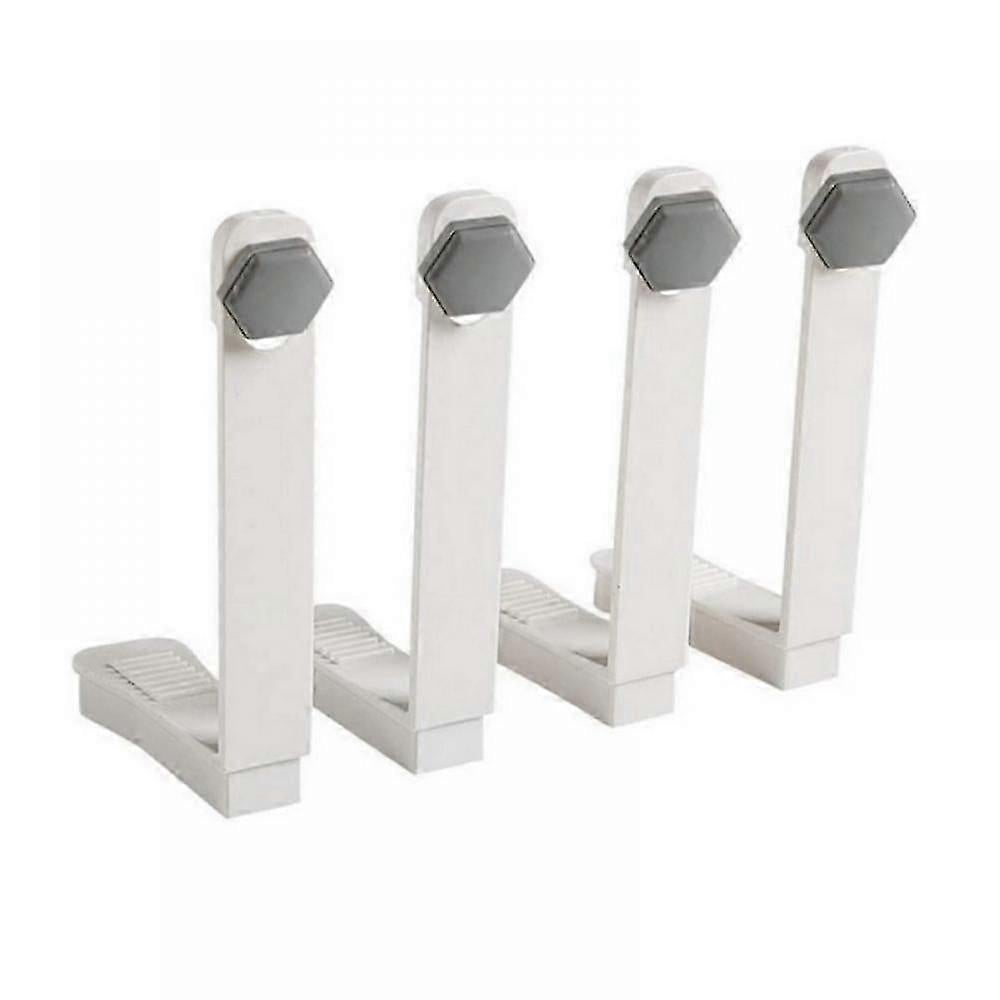 4PCS Bed Sheet Holder Fasteners with Mattress Cover Clips, Gray - Image 1