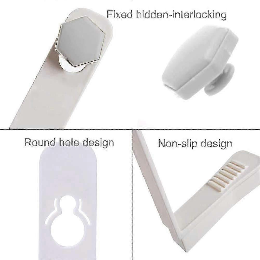 4PCS Bed Sheet Holder Fasteners with Mattress Cover Clips, Gray - Image 3