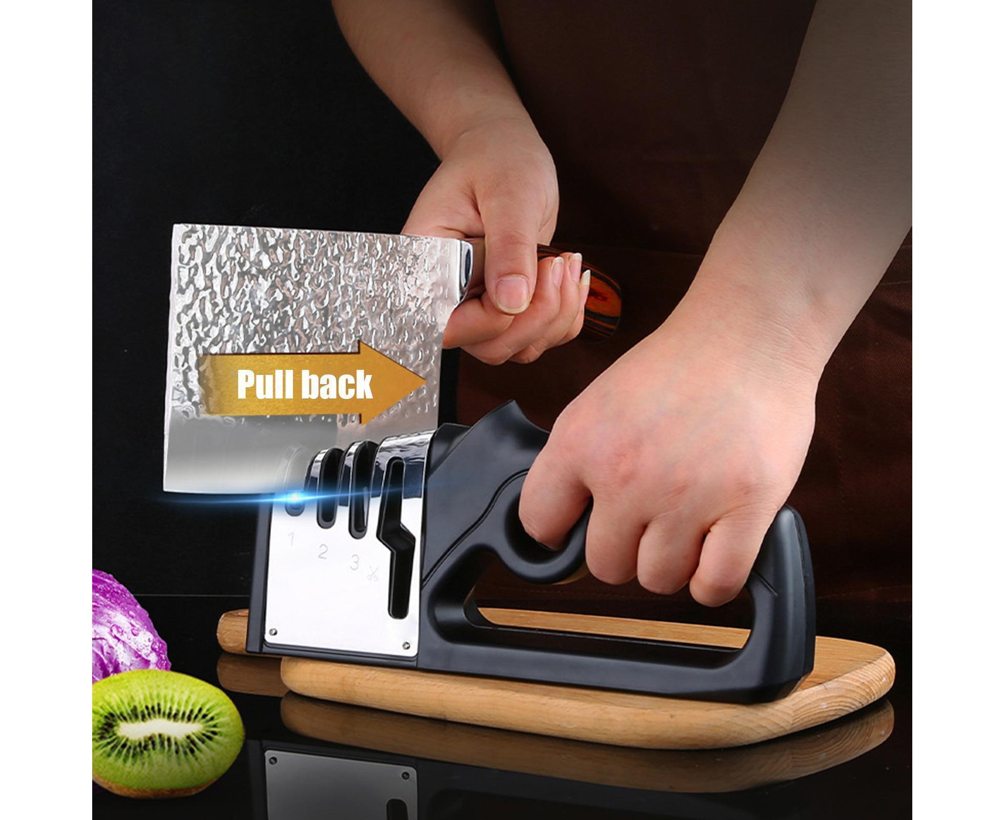 Cutter Sharpener Stainless Steel Whetstone-Black - Image 3
