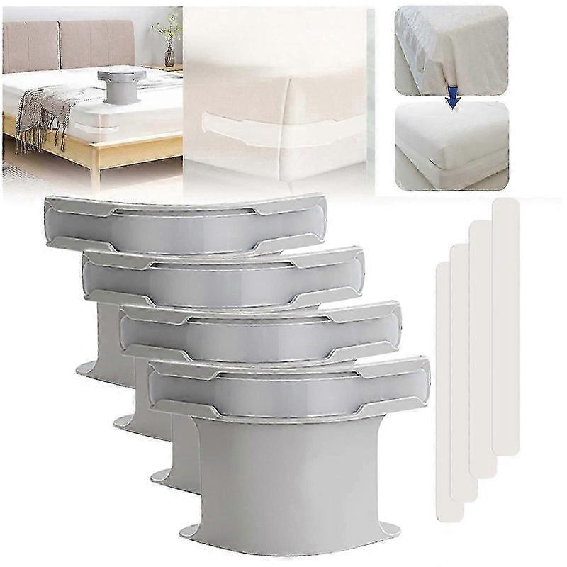4-Pack No-Slip Bed Sheet Holders, Corner Grippers for Secure Fit - Image 1