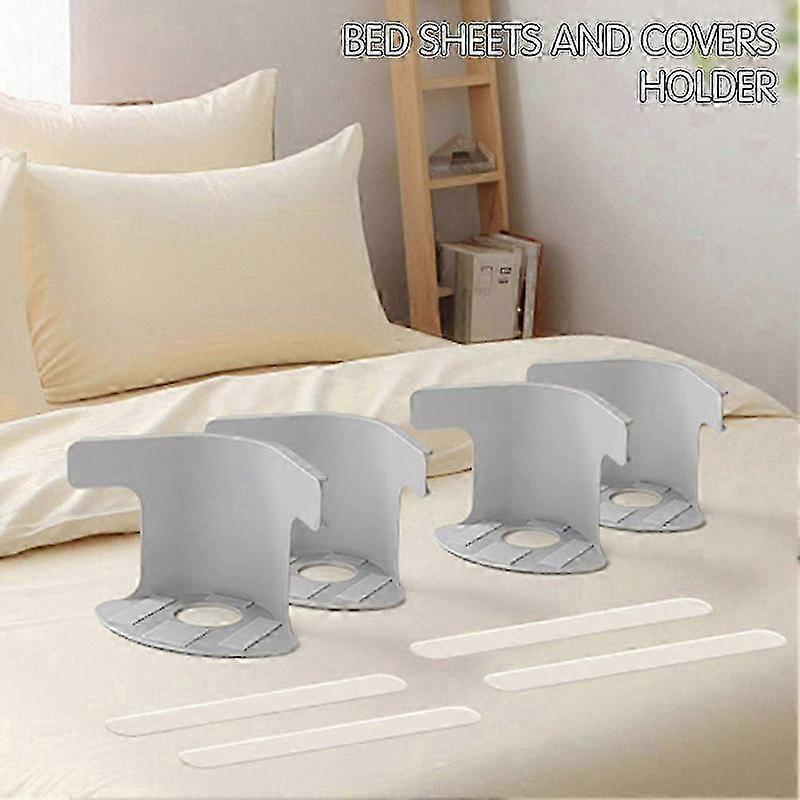 4-Pack No-Slip Bed Sheet Holders, Corner Grippers for Secure Fit - Image 2