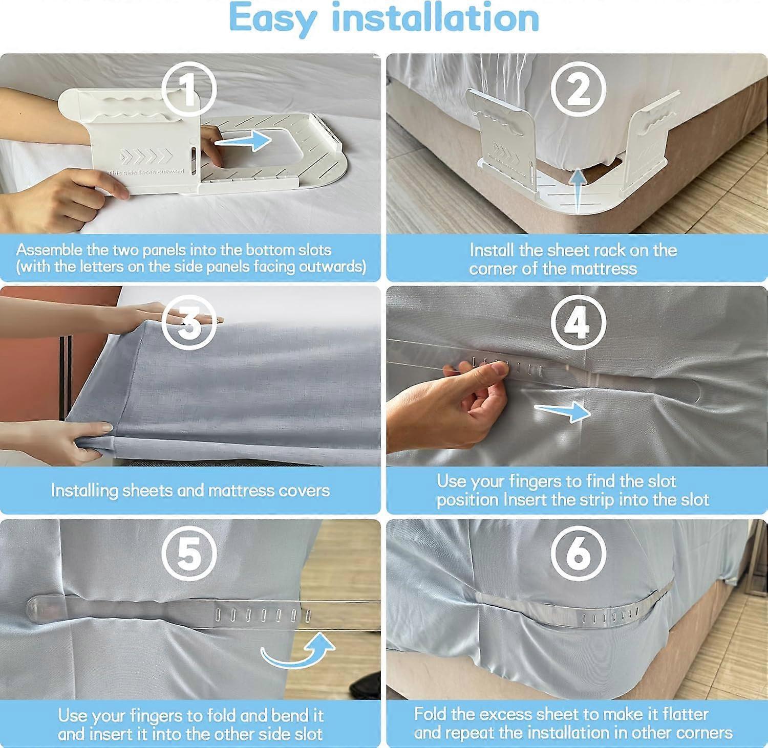 Ultimate Bed Sheet Corner Holder with Mattress Straps - Image 3