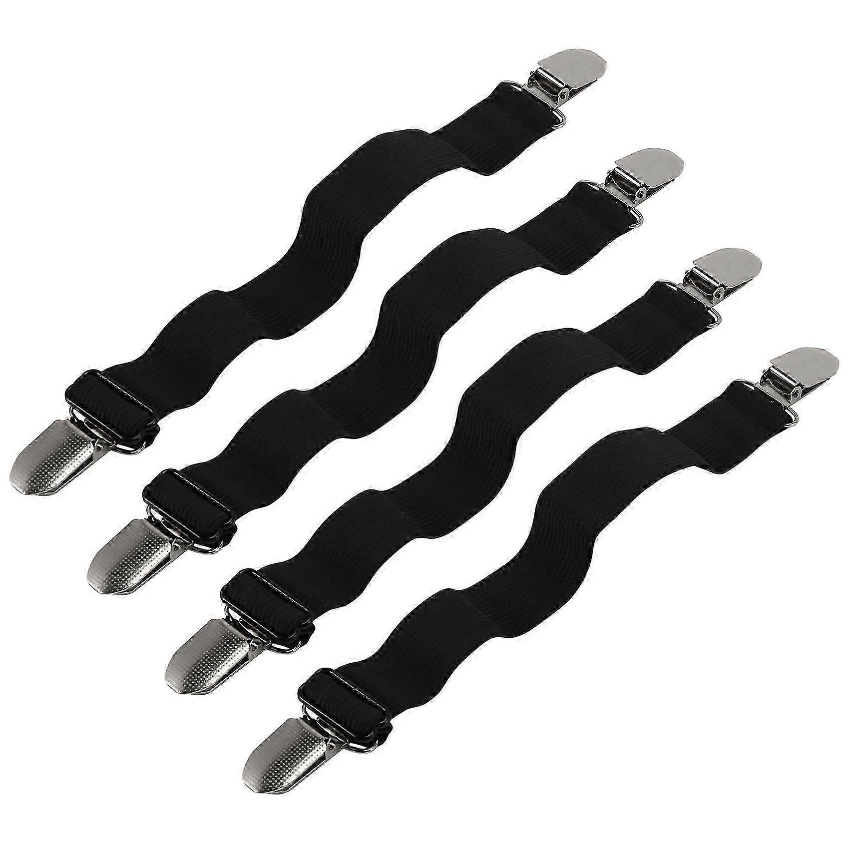 4PCS Adjustable Bed Sheet Straps, Elastic Corner Clips for Mattress - Image 1