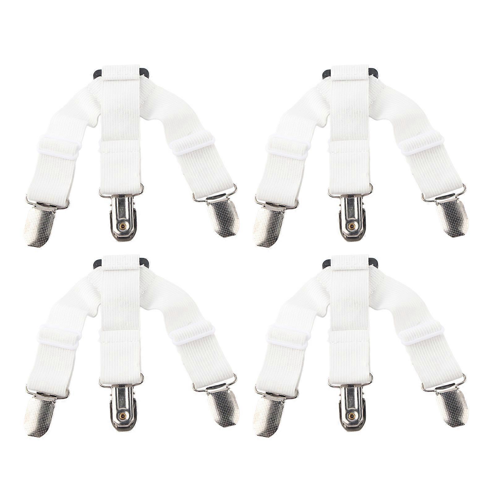 4PCS Bed Sheet Holder Straps, Elastic Fasteners for Mattress & Blankets - Image 1