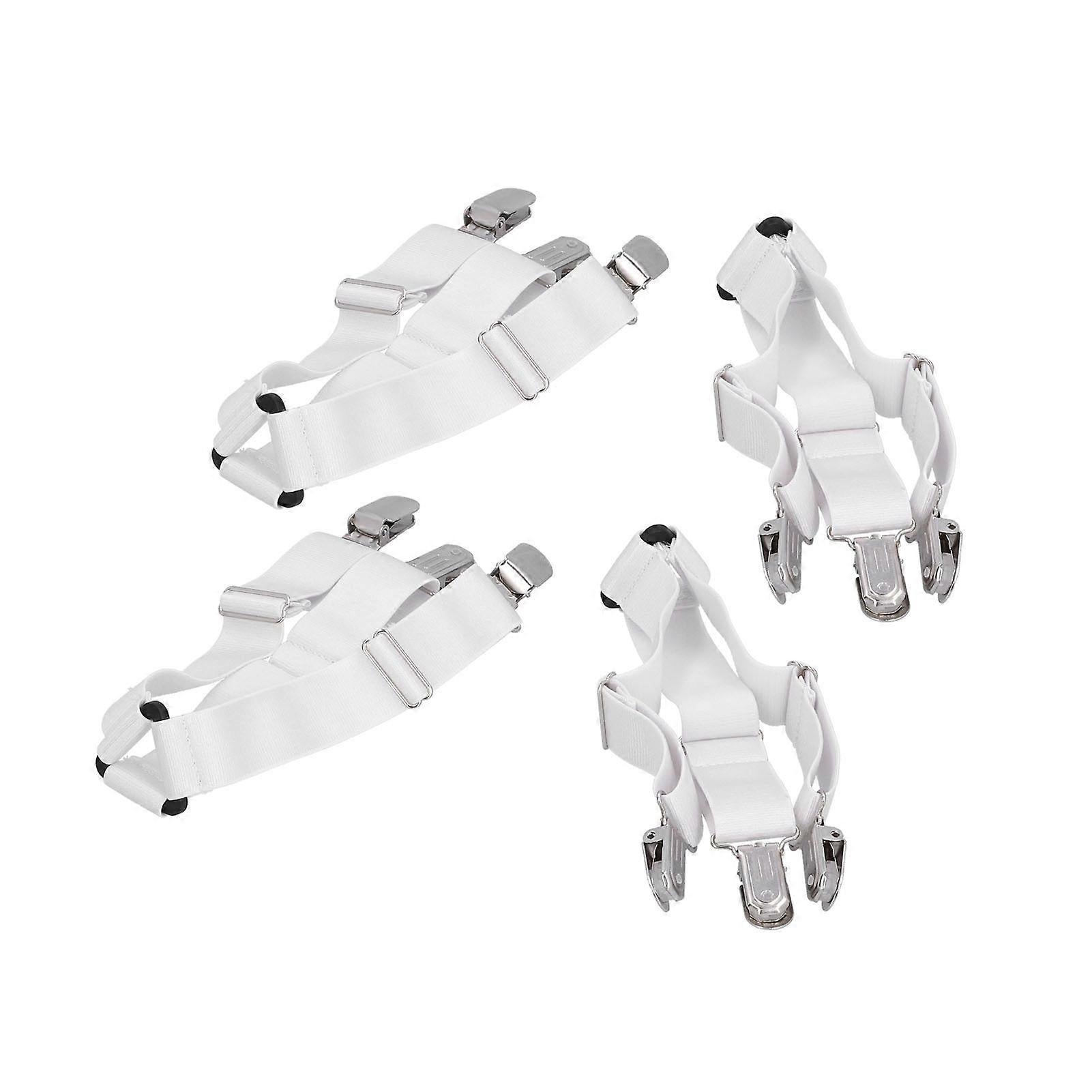 4PCS Bed Sheet Holder Straps, Elastic Fasteners for Mattress & Blankets - Image 2