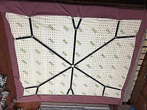 6-Way White Adjustable Bed Sheet Holder Straps, Fit Twin/Full/Queen/King - Image 5