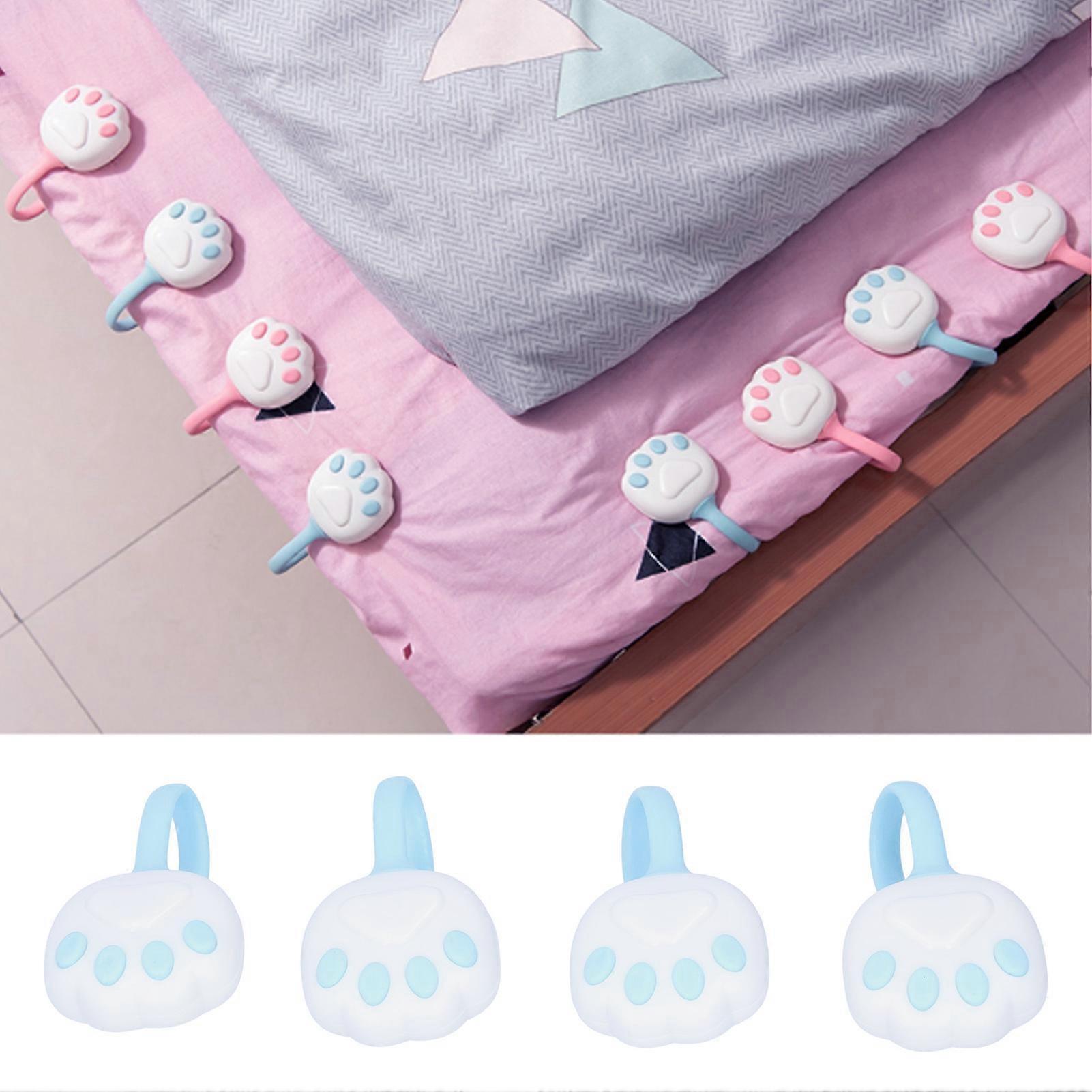 4-in-1 Bed Sheet Clips, Quilt Buckle Holders, Non-Slip Fasteners - Image 4