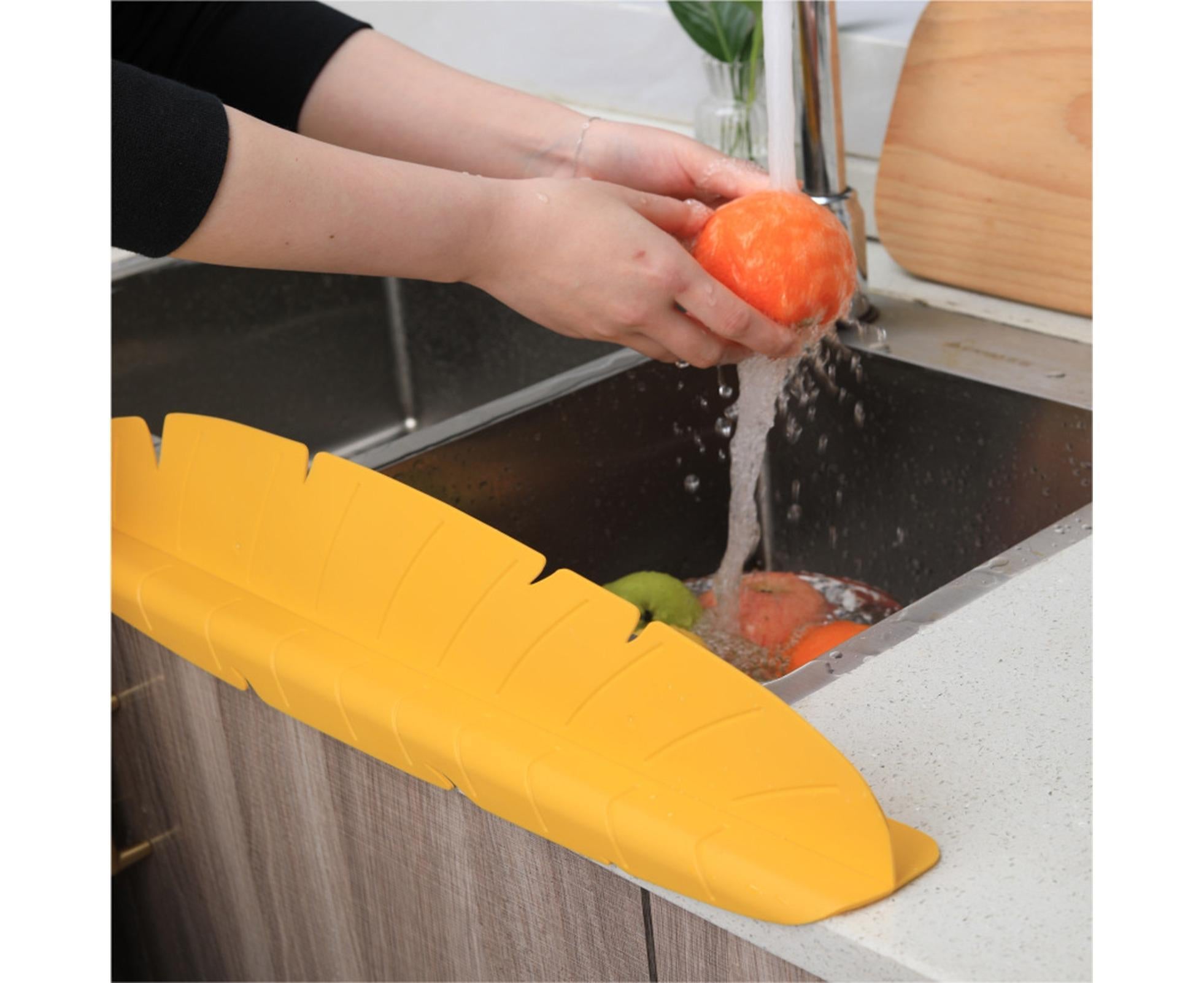Sink Splash Guard TPR Island Sink Splash Guard-Yellow - Image 3