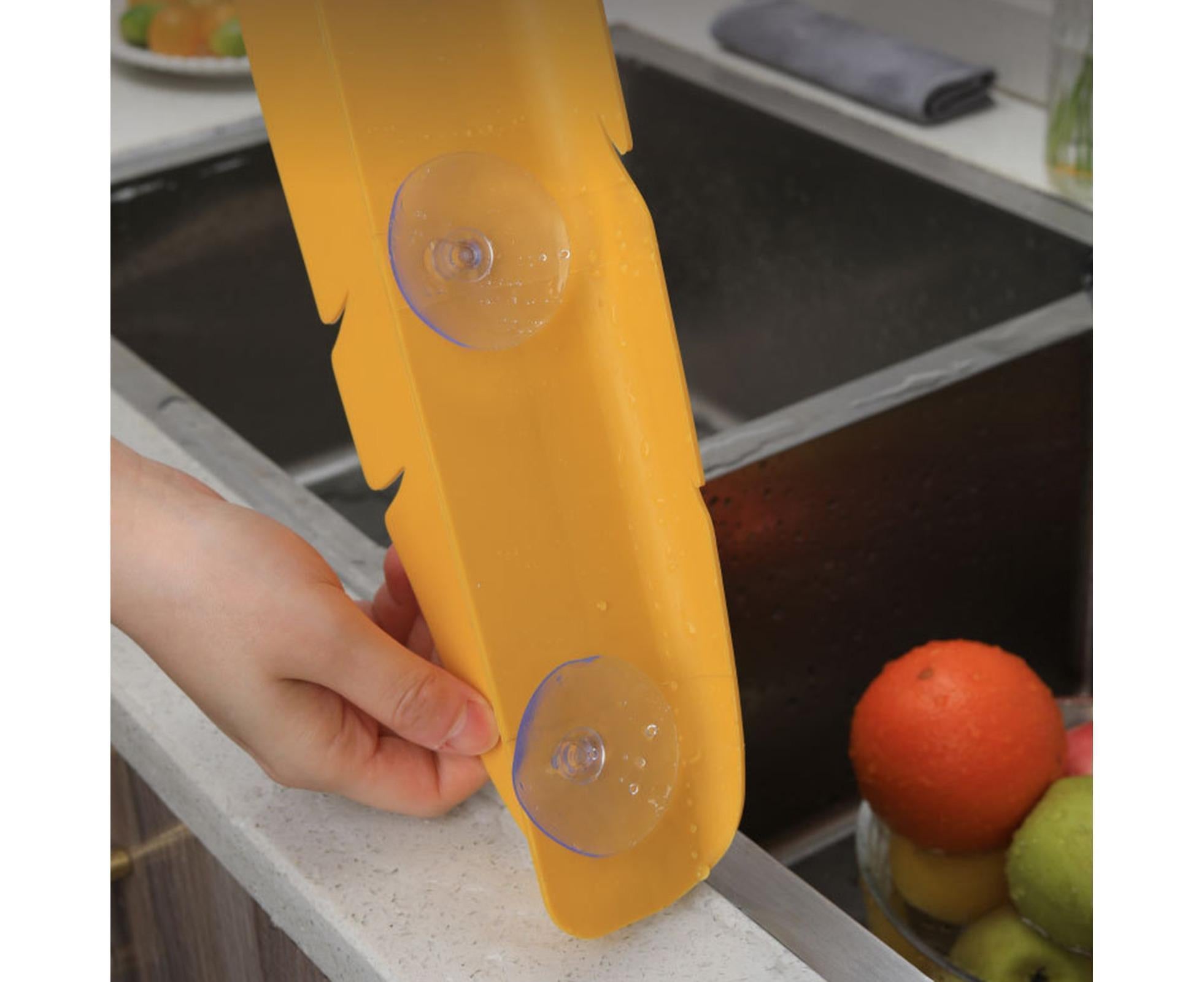 Sink Splash Guard TPR Island Sink Splash Guard-Yellow - Image 5
