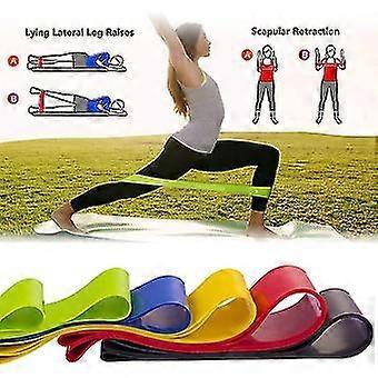 5pcs Yoga Ball Set - Fitness Ball, Blocks, Stretch Band, Resistance Loop, Belt - Image 4